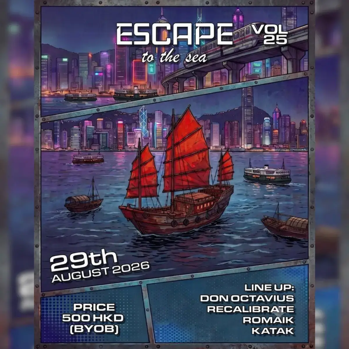 ESCAPE to the sea - VOL 25 | Hong Kong Junks | 2026-08-29