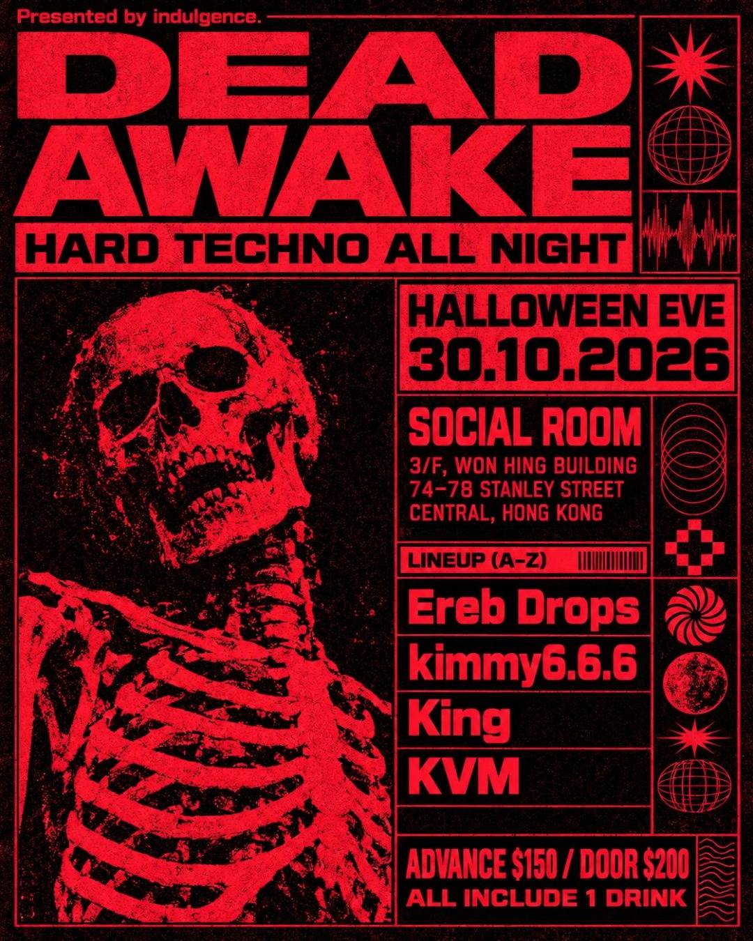 DEAD AWAKE ☠️︎ - HARD TECHNO ALL NIGHT