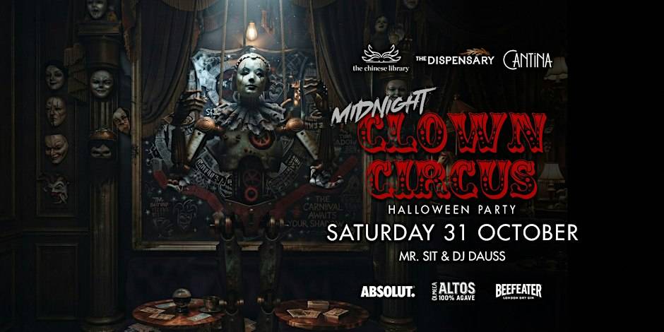 Midnight Clown Circus Halloween Party Midnight Clown Circus Halloween Party